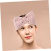 VICASKY Coral Fleece Bowknot Headband for Face Washing Soft Non-