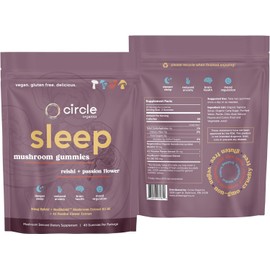 Sleep Mushroom Gummies 40 ct – Reishi + Passion Flower + RealReishi™ Extract for Nighttime Calm