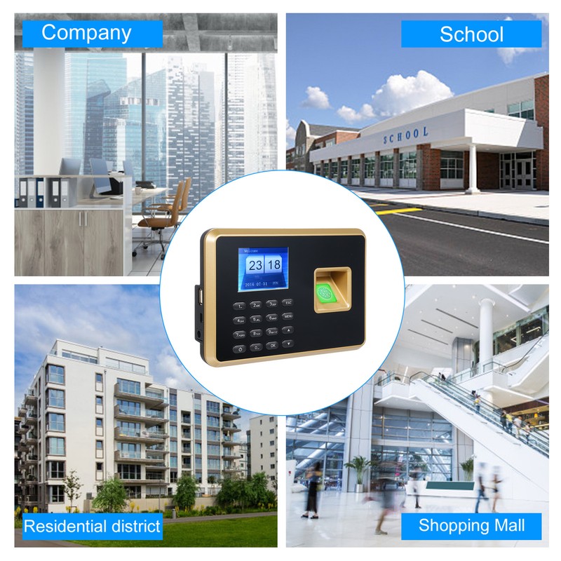 Bisofice Biometric Time Clock Attendance Machine for Employees Support 1000pcs