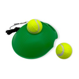Alephnull Tennis Trainer with Bouncing Balls Tennis Trainer with Elastic String for Kids and Beginners (Green)