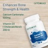 Ambrosial Calcium & Vitamin D Supplement, High Potency, High Strength