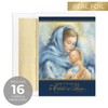 Masterpiece Religious Madonna And Child Christmas Cards / 16 Boxed