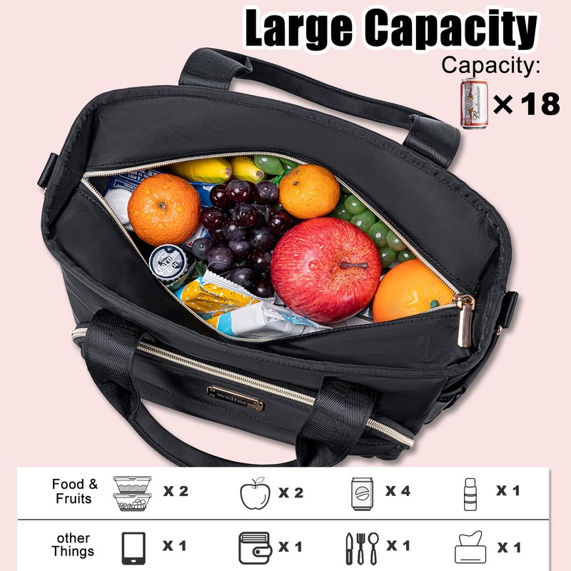 Weitars Insulated Lunch Bag for Women,Leak Proof Lunch Box for