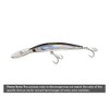 Yo-Zuri Crystal 3D Minnow Deep Diver Lure, Silver Black, 5-1/4-Inch