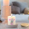 AGH 10oz Sublimation Glass Tealight Candle Holder with Bamboo Lids,50