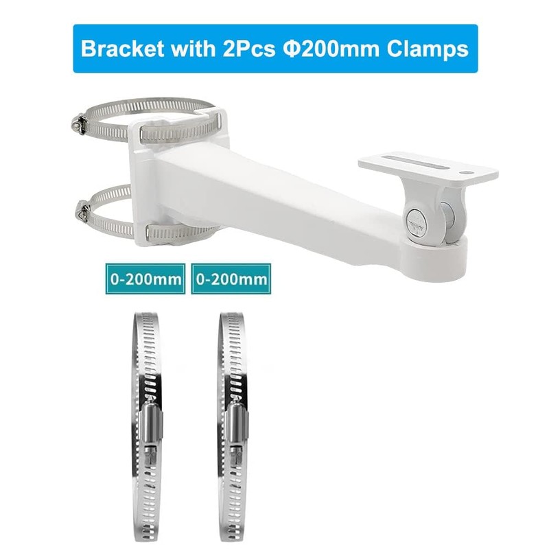 CTXSumTec 10.6" CCTV Security Camera Wall Pole Mounting Loop Bracket,Arm