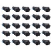 25Pcs Rotary Switch Knob 2 Position Self Locking Square Selector