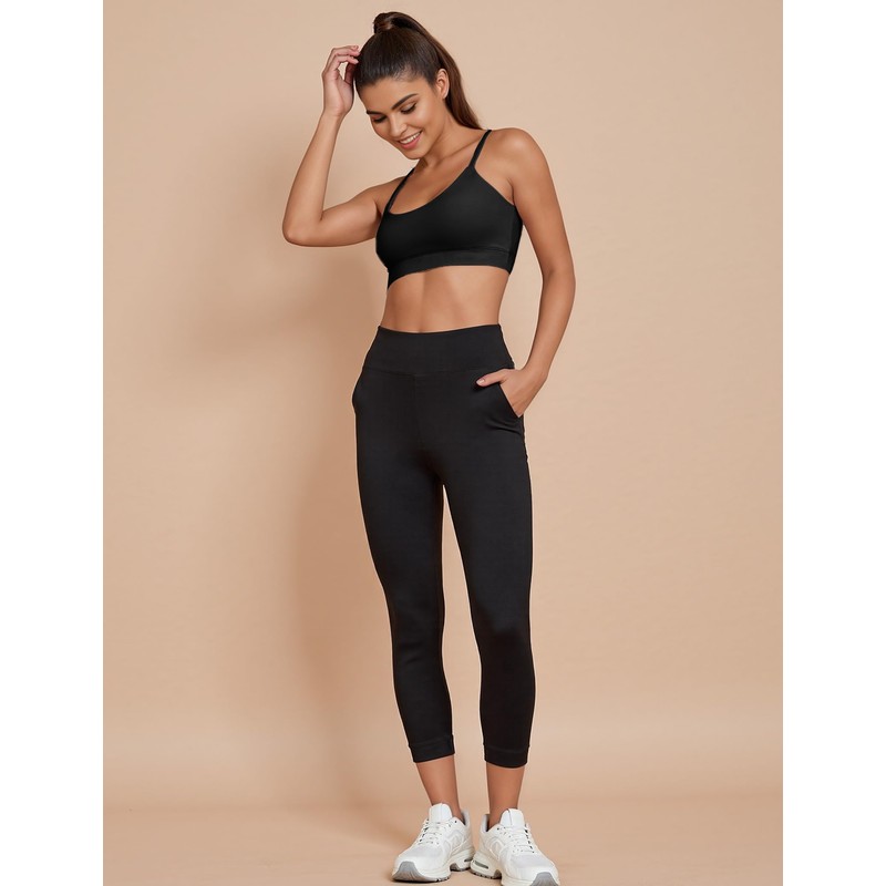 Buauty U Neck Sports Bra for Women, Adjustable Thin Straps