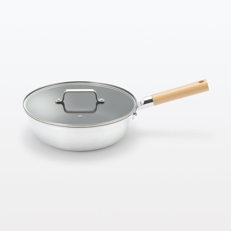 Muji 83453787 Tempered Glass Lid for Easy Visibility Diameter 11.0