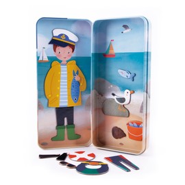 Apli Europe 18909 APLI Kids 18909 Magnetic Set Mix & Match Model Ocean Set for Optimal Clothing for Travelling, Océano, M