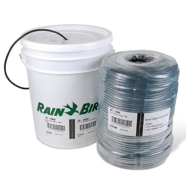 Rain Bird - XQ1000B - 1/4 in. Polyethylene XQ Drip Distribution Tubing - 1,000 ft. Coil in Bucket - X33101