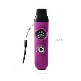 Silbato de seguridad de supervivencia de emergencia, silbato para niños con cordón, brújula, termómetro, ideal para kayak, canotaje, senderismo, campa