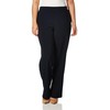 Briggs New York Flat Front Pull On Pant with Slimming