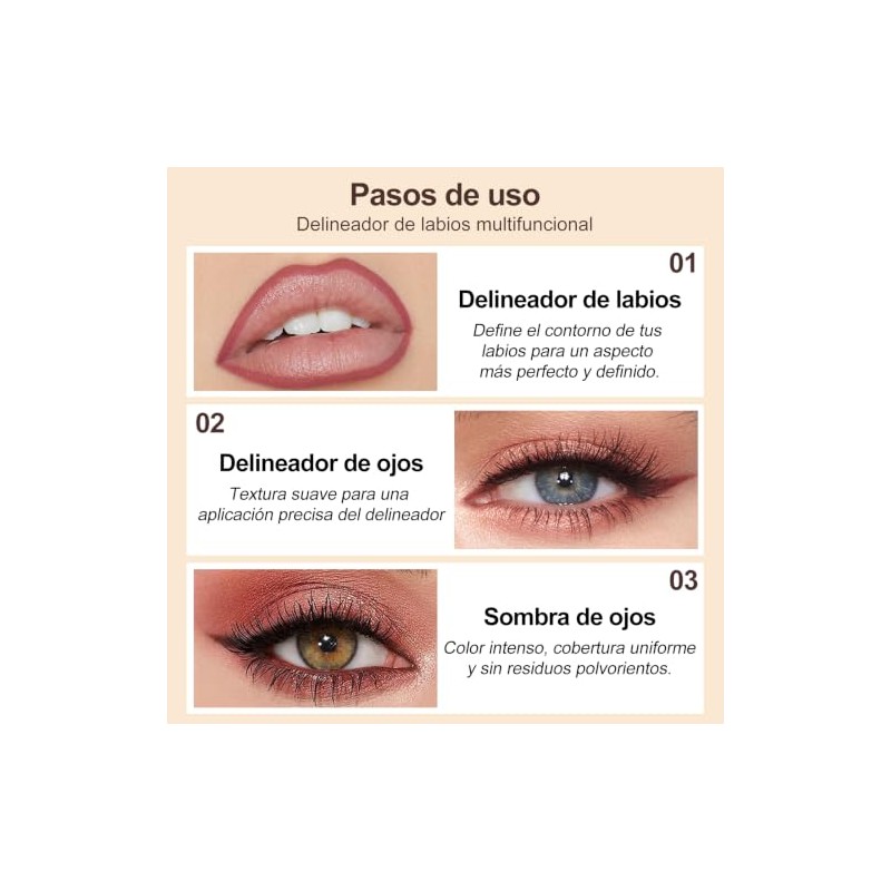Erinde L?piz Perfilador de Labios, Resistente al Agua y Larga