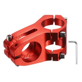 sourcing map 31.8mm Bike Stem 45mm Aluminum Alloy Bicycle Handlebar Stem with Hex Wrench for Mountain Road Bike BMX MTB Cycling, Sand Bright Red