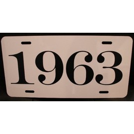 1963 63 Year Metal Novelty Reproduction Sign Compatible with FORD CHEVY DODGE LINCOLN STUDEBAKER FAIRLANE THUNDERBIRD Hot Rod Muscle CarCustom Classic Collection Garage Man Cave Wall Art Gift