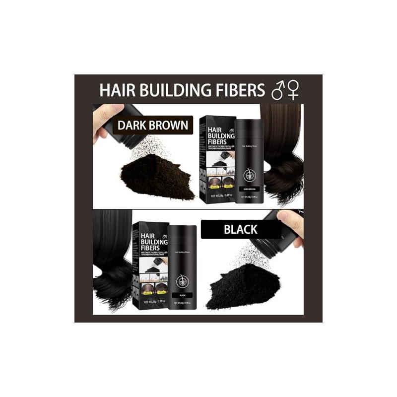 Polvo De Fibras Capilares Para Cabello Ralo, Relleno Instantneo Para