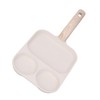 Nonstick Egg Pan Egg Frying Pan 3 Section Square Grill