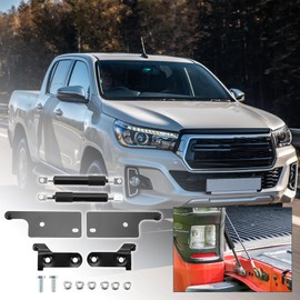 TUCKBOLD Tailgate Lift Supports Struts for Toyota Hilux GUN125 GUN126 Revo 2015-2021 Rear Hatch Gas Springs with Mounting Bracket 2 Pcs