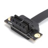 Extension Cable PCIE 1X Dual 90° Network Adapter with LED