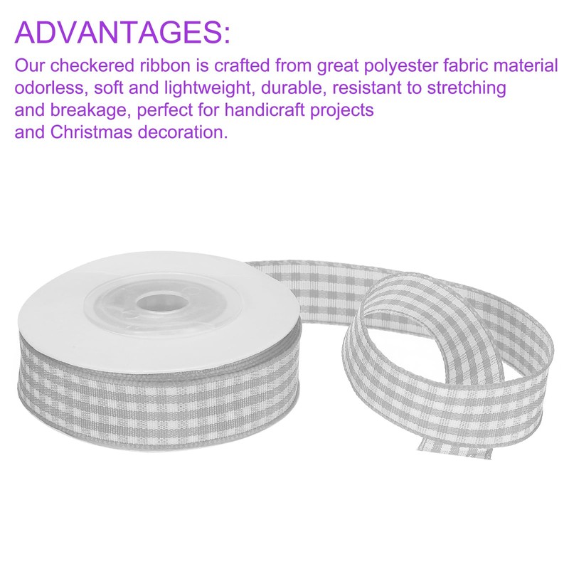 DMiotech 5/8" 10 Yards Gingham Check Ribbon Gift Packaging Decoration