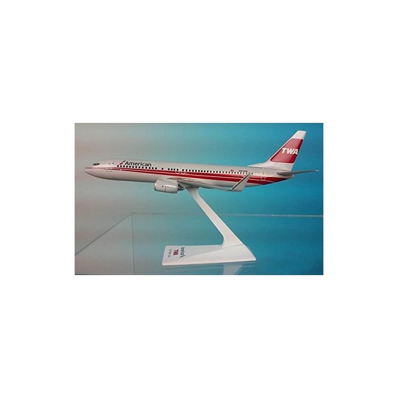 Flight Miniatures American TWA 737-800 1:200 Scale - Plastic Snap-Fit