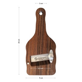 Sanelli Ambrogio 1730.000 Truffle Slicer, Ovangkol Wood with Smooth Blade, Brown