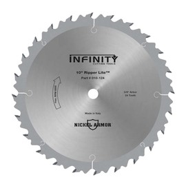 Infinity Cutting Tools 10" Table Saw Ripping Blade - 24T, 5/8" Bore, 3/32" Kerf