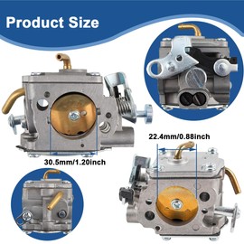 ZAMDOE 372XP X-Torq Carburettor for Husqvarna 365 X-Torq 372Xp Xpx-Torq for Jonsered CS2166 2172 372xt Chainsaw for Walbro Carb Replaces 581100701 RWJ-4B with Air Filter Spark Plug