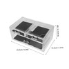 Operitacx Elegant Acrylic Makeup Storage 3 Drawer Organizer Lotion Organizer
