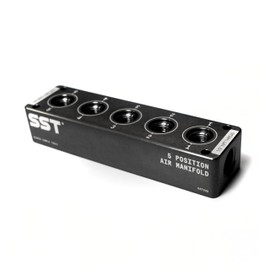 SST Air Manifold with 1/2" NPT Inlet and 1/4" NPT Outlet (5 Position)