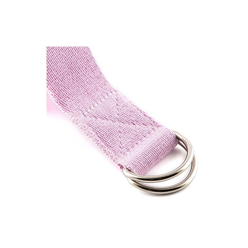 Peace Yoga 6ft Exercise Strap Pink