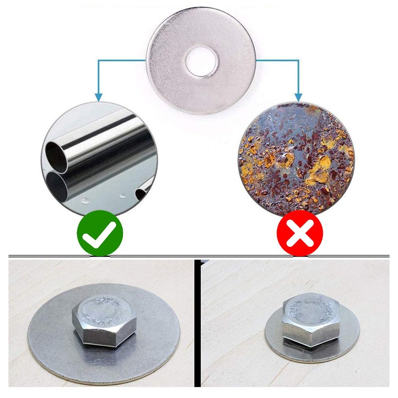 Pack of 150 large washers M5 x 15 mm, DIN