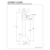 Kingston Brass CC83202DX Concord 1/2" Sweat x 3/8" O.D. Comp,