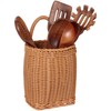 Hanging Wall Basket, Woven Imitation Rattan Storage Organizer, Decorative Door