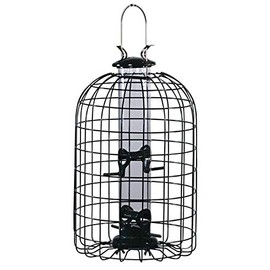 Audubon Wild Bird 1.25 lb. Plastic/Wire Caged Tube Bird Feeder 4 ports