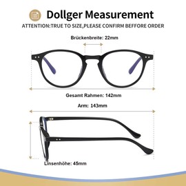 Blue light filter glasses computer glasses without prescription anti-blue light classic round frame gaming glasses for men and women. - black, size: m