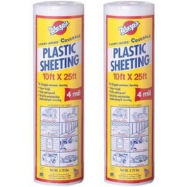 Warps Sp-4ch10-C 10" X 25' Clear Plastic Sheeting (2, One Pack)