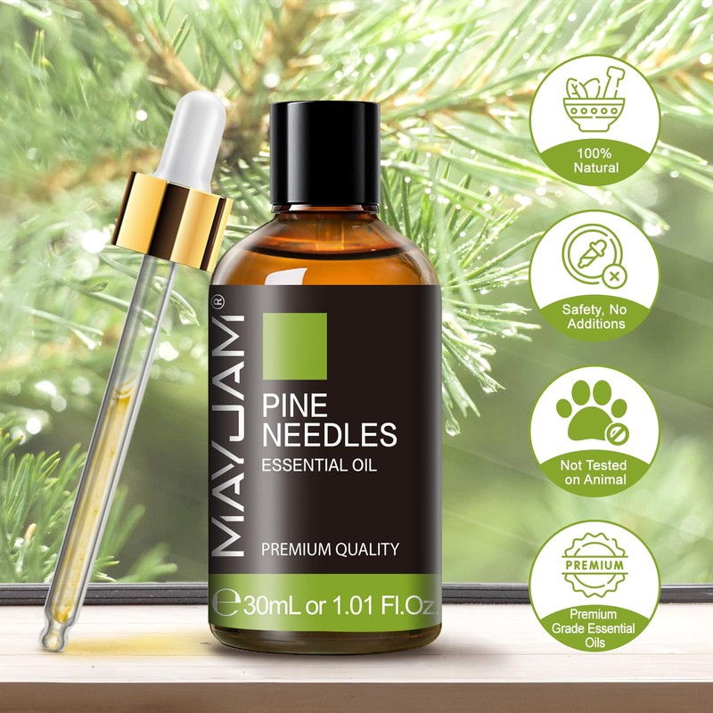 MAYJAM Pine Needles Essential Oil - 1.01 Fl.oz - Premium