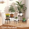 5 Pack Metal Plant Stand Indoor Outdoor Heavy Duty Plant