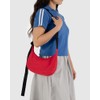 BAGGU Small Nylon Crescent Bag, Candy Apple