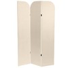 Red Lantern 6 ft. Modern Arch Velvet Room Divider Cream