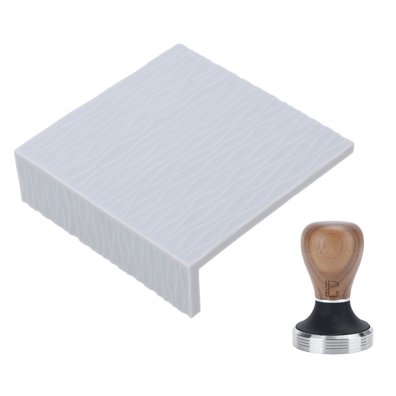 Silicone Coffee Tamper Mat Stainless Steel Coffee Tamper with 58mm