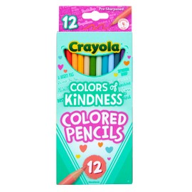Crayola Colors of Kindness Special Edition Colored Pencils, School Supplies, 12 Count, Assorted Colors, Beginner Child and Up
