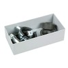 allit 456309 Plastic Box Allit Parts Case for EuroPlus Gray