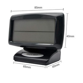 SANWAN Car LCD Digital Temperature Clock 2 in 1 Indoor Outdoor Thermometer with Blacklight Function