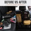 bvya Tactical Car Back Seat Organizer with 4 Molle Pouches