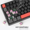 Guffercty kred 75 Percent Mechanical Keyboard with Knob, 82 Keys