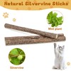 WoLover Silvervine Sticks for Cats, Natural Catnip Matatabi Chew Sticks