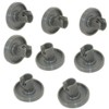 ELECTROHOGAR Dishwasher Basket Wheels (Pack of 8) - Universal Set